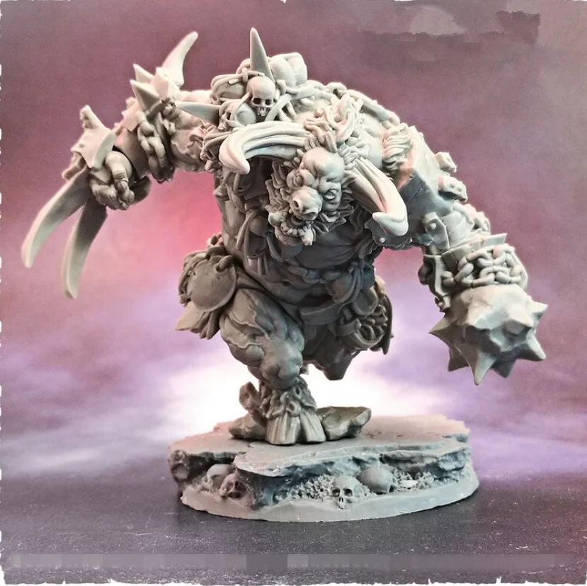 

55mm Resin Figure Model kits Minotaur Juggernaut Fantasy theme GK Unassambled Unpainted S198