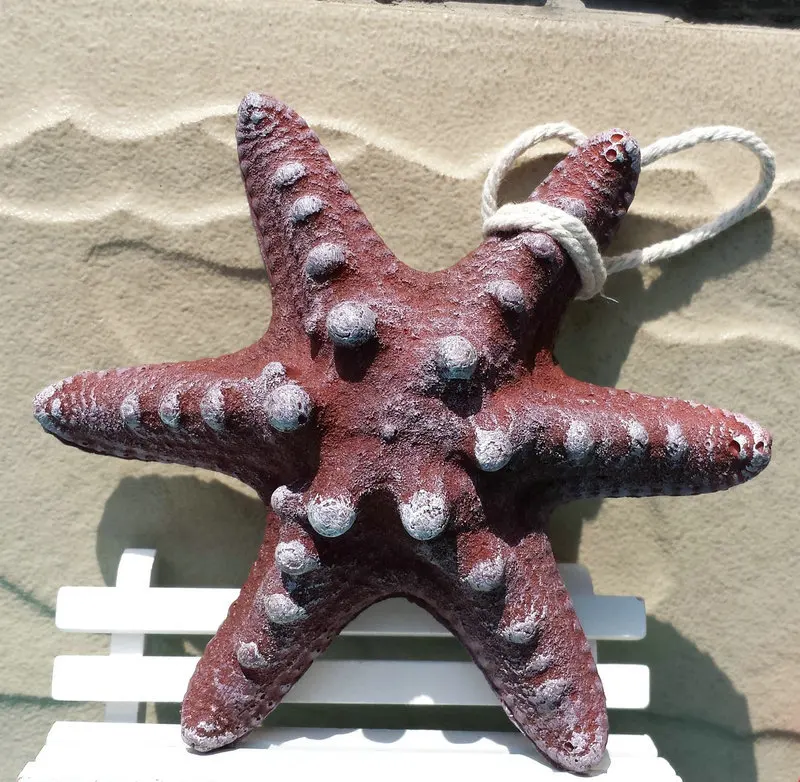 

Mediterranean Sea Star Resin Starfish DIY Finger Crafts Home Wedding Bar Wall Hanging Display Craft Wedding Decorative Ornament