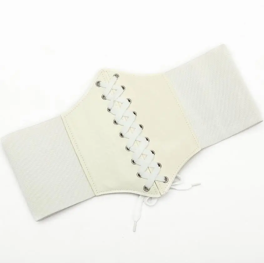 

Ultra Wide Corset Belts for Women Elastic Slim Body Waist Belts Faux Leather Luxury Waistband Women Punk Accessories