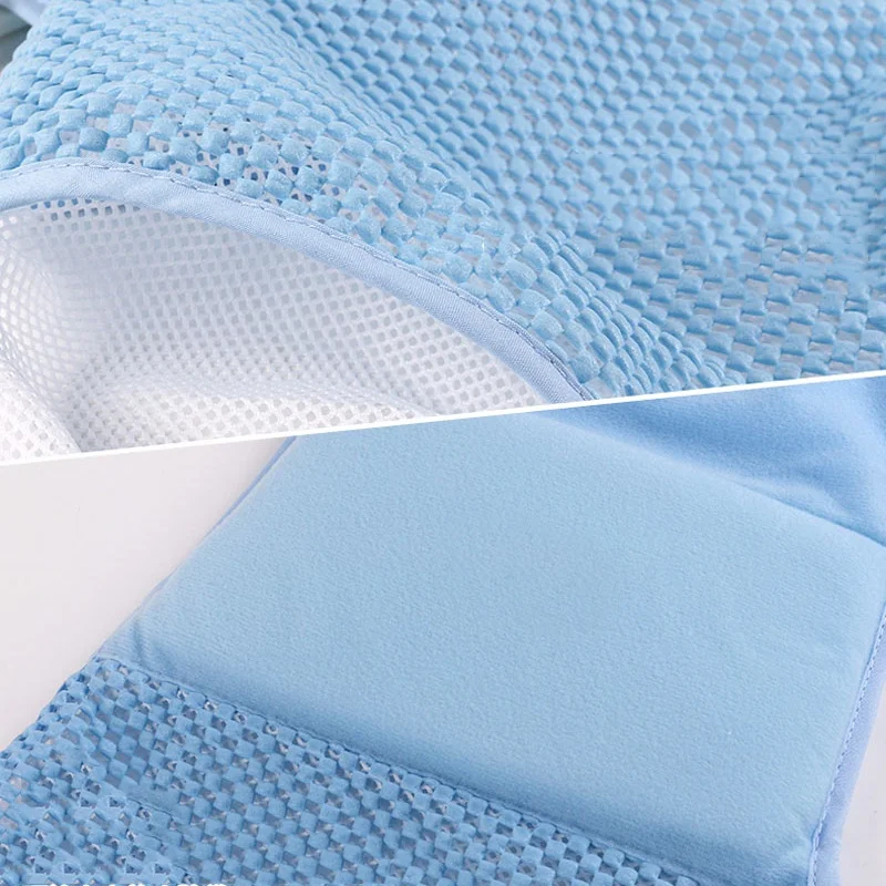 

Newborn Baby Care Adjustable Infant Shower Bath Net Mat Newborn Baby Bath Net Kids Safe Seat Support Toddler Bathing Cradle Bed