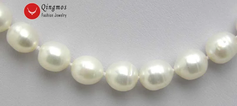 Ожерелье женское из натурального жемчуга 7-8 мм 17 дюймов | Украшения и аксессуары