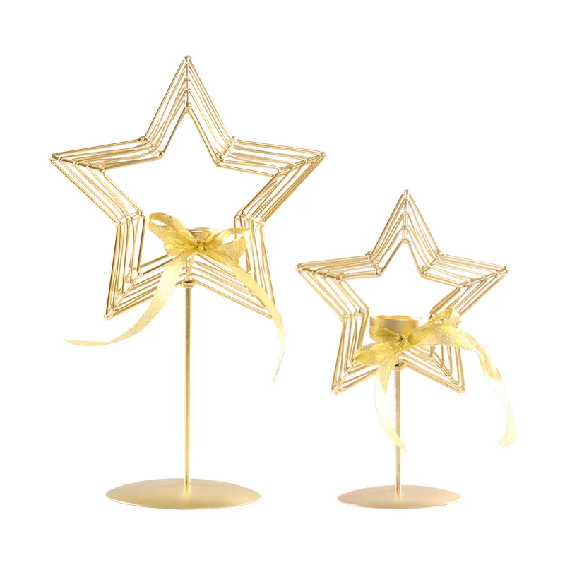 

Candlestick Christmas Home Decoration Accessories for Living Room Gold Candle Holders Ornaments Christhmas for Tree Truck A