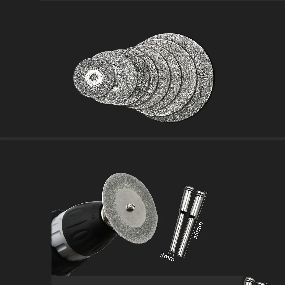 10 шт 35 мм металлическое отрезное дисковое колесо + 2 шатуны для электродрели и