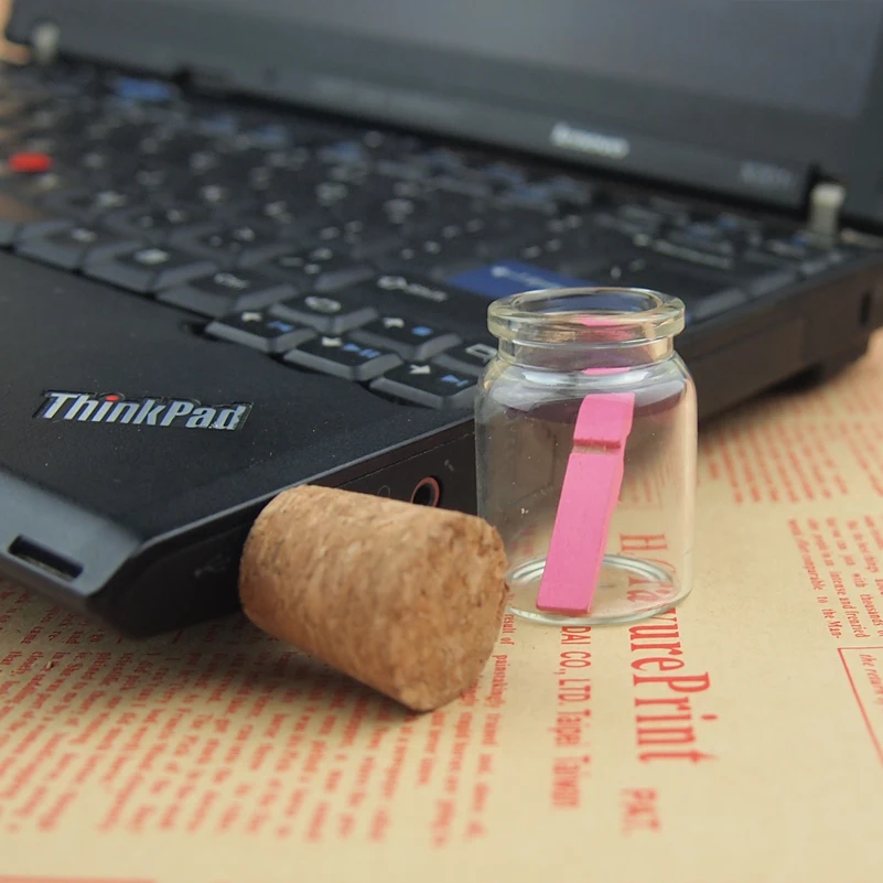 USB 2 0 Новое поступление бутылка memory stick стеклянную бутылку дрейф usb накопитель