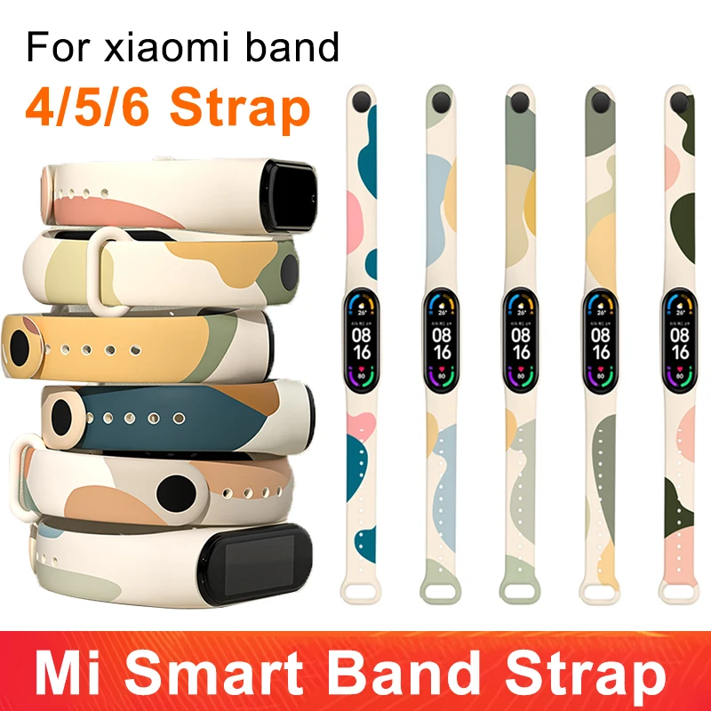 

Ремешок силиконовый для Xiaomi Mi Smart Band 6 5, оригинальный спортивный браслет для Xiaomi Mi Band4 6 5