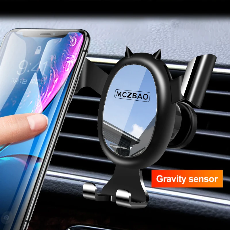 

Car Mobile Phone Holder Navigation Gravity Suction Cup Holder Multi-function Air Outlet Mobile Phone Holder For Iphone Huawei