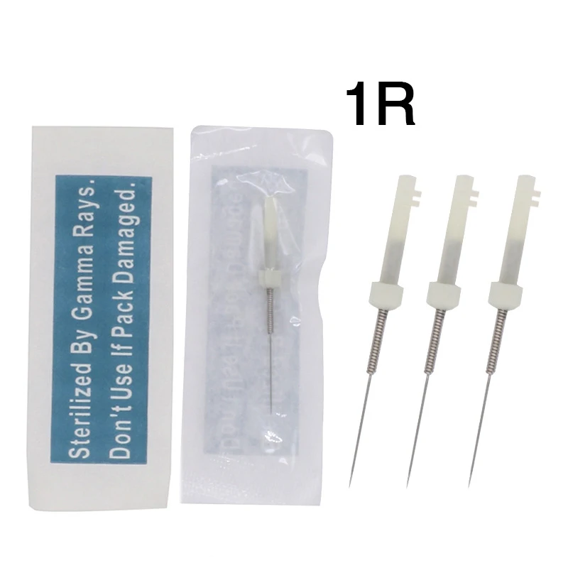 50 шт. 1R/2R/3R/5R/7R/3F/4F протопалитоя G-8650 Дракон иглы Перманентный макияж для