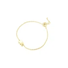 Женский браслет в виде слона из серебра 925 пробы