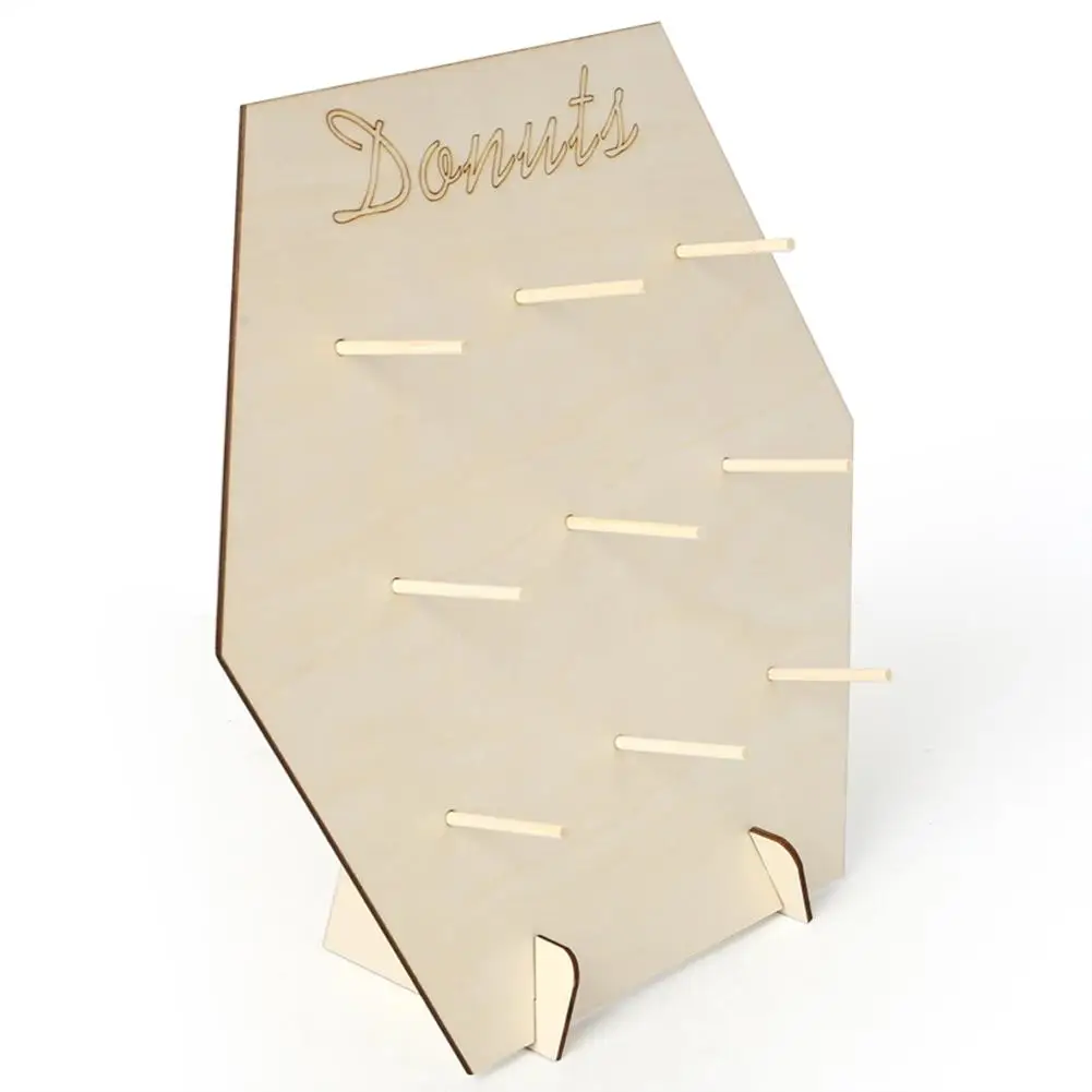 Деревянные подставки для пончиков настенный держатель свадьбы дня рождения бара