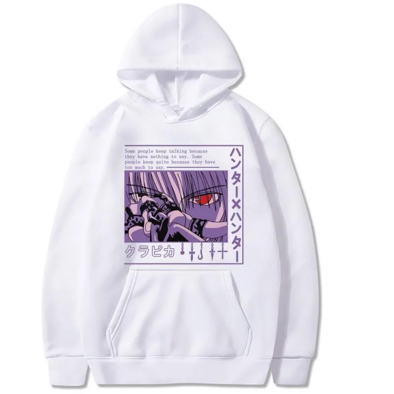 2021 Anime Hunter X hoodie for Men women long Sleeve Manga Kurapika HxH Devil Eye pullover Tops Gift | Мужская одежда