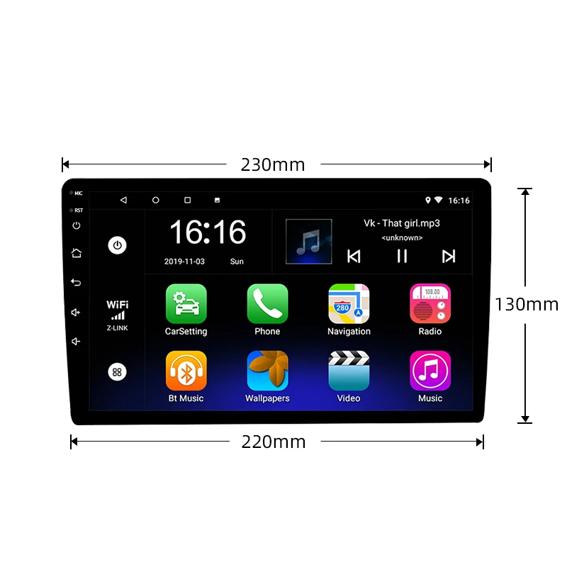 

JMANCE 2din 2.5D Screen Car Radio 9/10" Android Car Multimedia Player GPS Wifi Autoradio Bluetooth FM Mirrorlink Tape Recorder