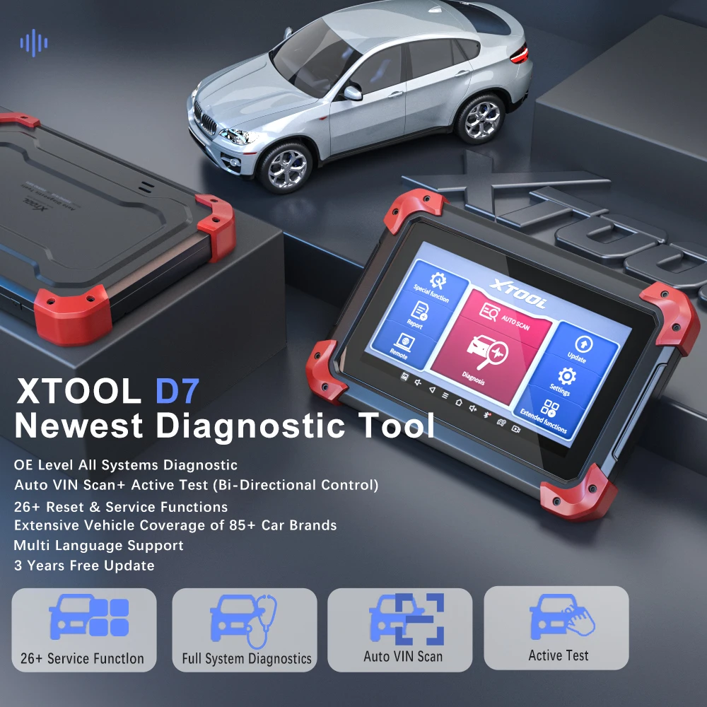 Новейший инструмент для диагностики автомобиля XTOOL D7 все системы считыватель