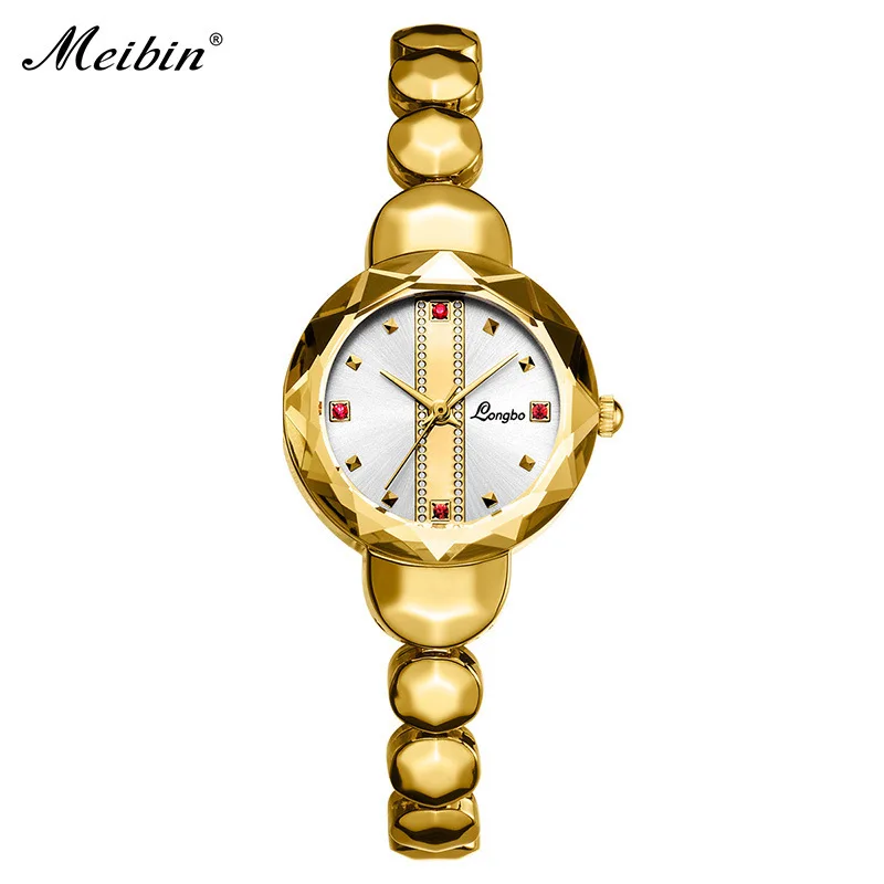

Ms Long Bo authentic watch fashion waterproof han edition quartz female new fashion table 80459