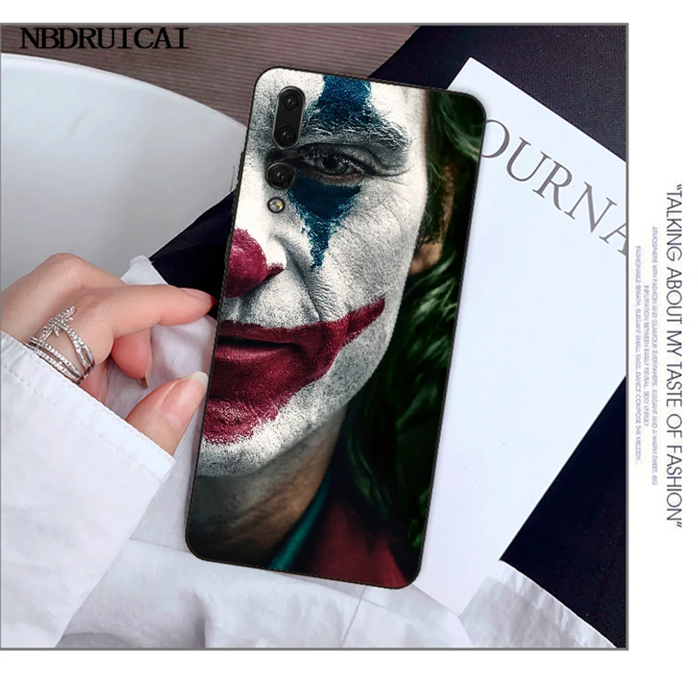 

NBDRUICAI 2019 Joker Joaquin Phoenix movie Soft Silicone Phone Case For Huawei Y5 Y6 Y7 Y9 Prime 2019 Enjoy 7 8 9 10 Plus