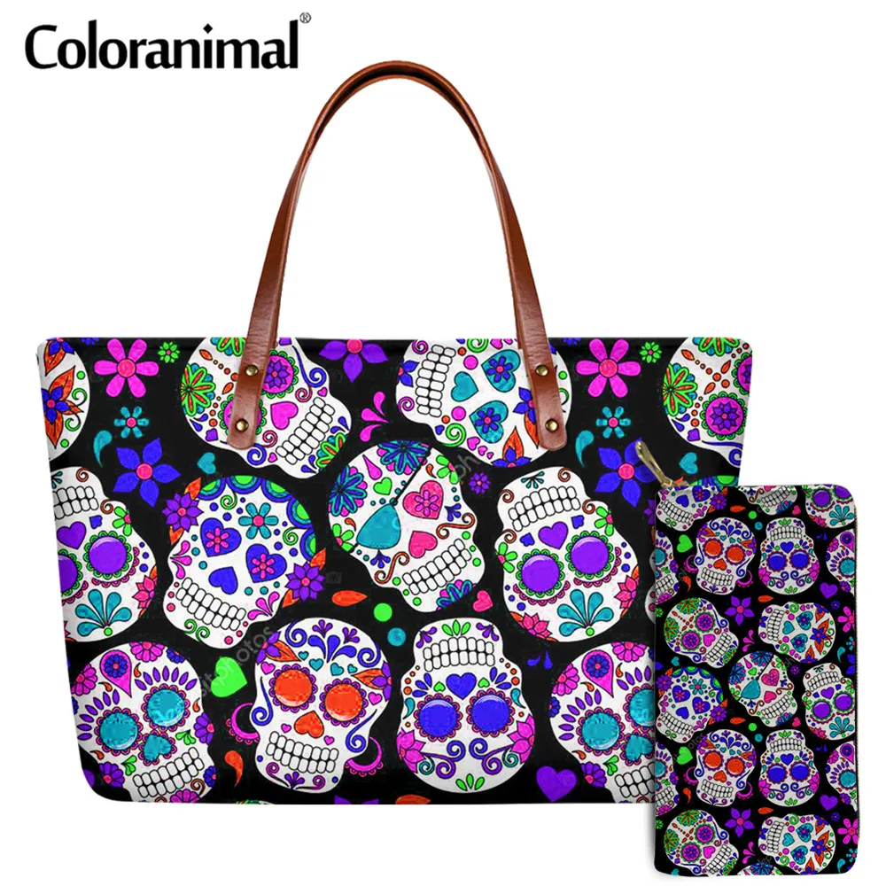 Дамские сумочки и кошельки Coloranimal 2 шт./компл. модные женские сумки через плечо с