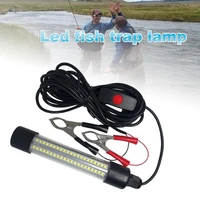 underwater led fishing light glowing attract fish with clips fishing submersible boat night lamp outdoor fishing tools
