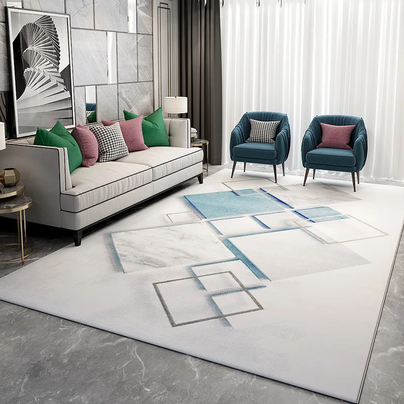 

Китайский ковер для гостиной, легкий роскошный толстый ковер для украшения спальни, скандинавский кофейный столик, напольный коврик, совре...