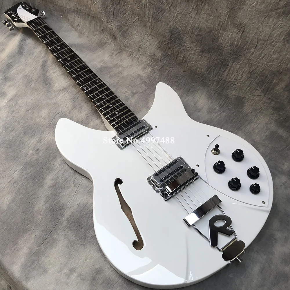 360 электрогитара 6 строка белой краской полупустые core гитары на шее 3 написание р