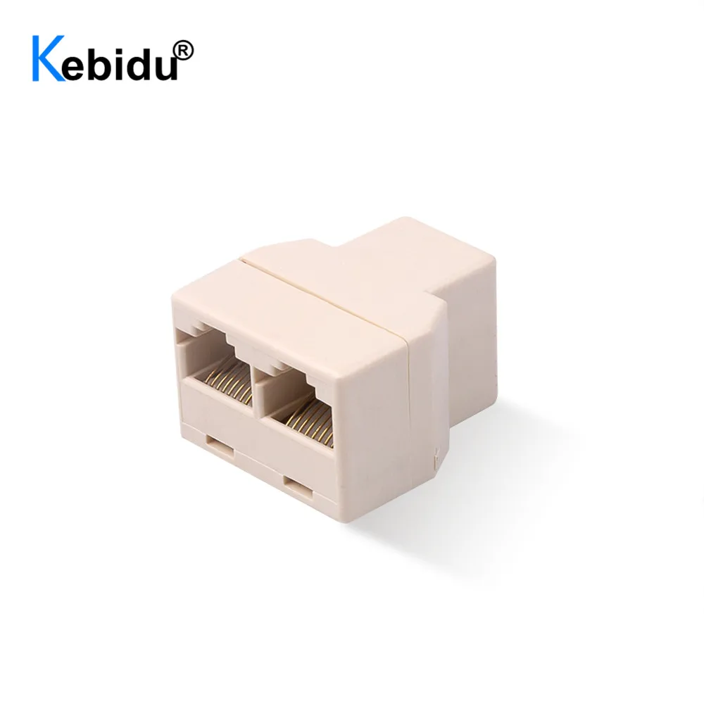 RJ45 Сплиттер Адаптер от 1 до 2 двойной женский порт CAT5E CAT6 LAN Ethernet Sockt сетевые