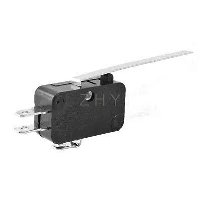 AC 250V 16A SPDT длинный концевой выключатель с прямым рычагом на шарнире миниатюрный