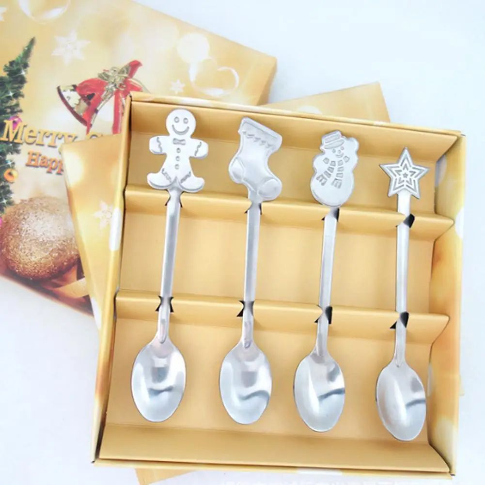 

4 шт., ложка для кофе, мороженого
