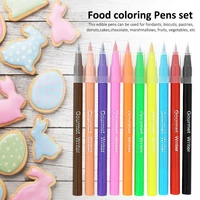color edible pigment pen brush food color pen drawing biscuit cake decorating tool cake diy baking cake painting hook coloring