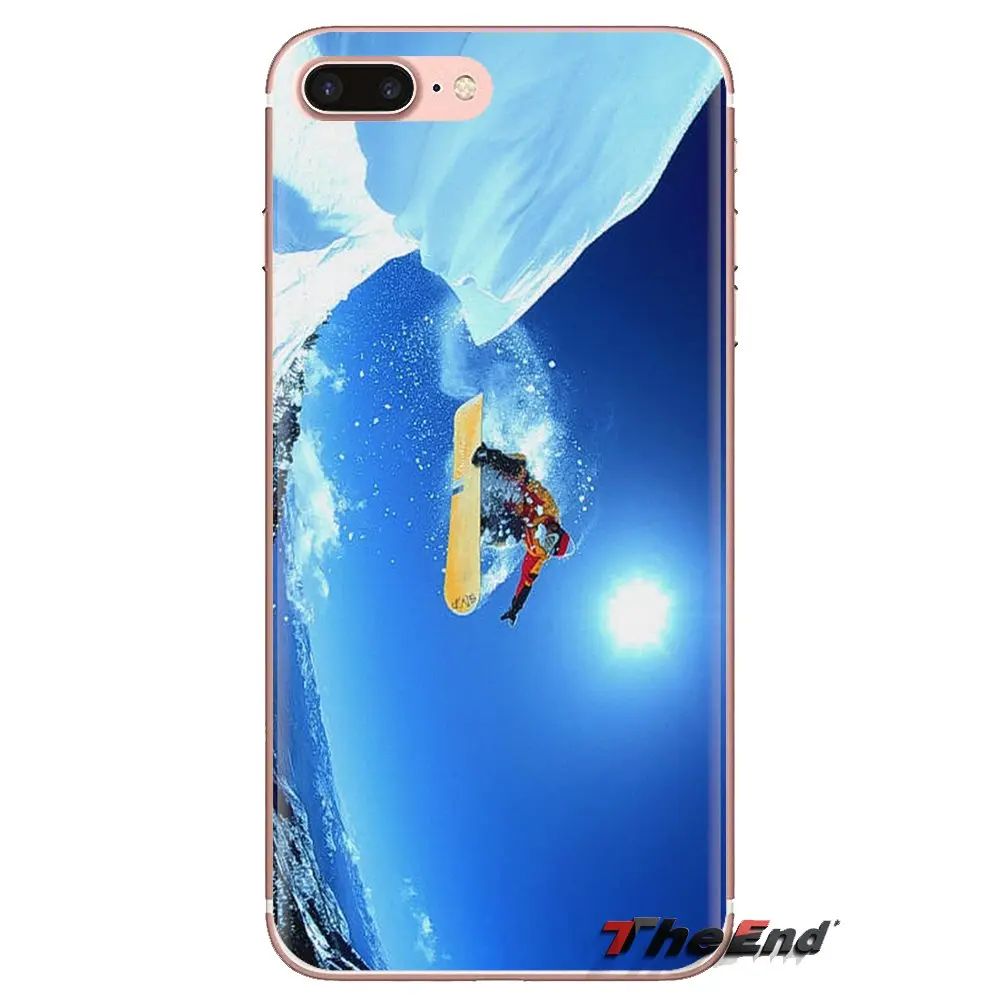Silicone Phone Case Covers Extreme Snowboarding Sport Print For Xiaomi Redmi 4A S2 Note 3 3S 4 4X 5 Plus 6 7 6A Pro Pocophone F1 |