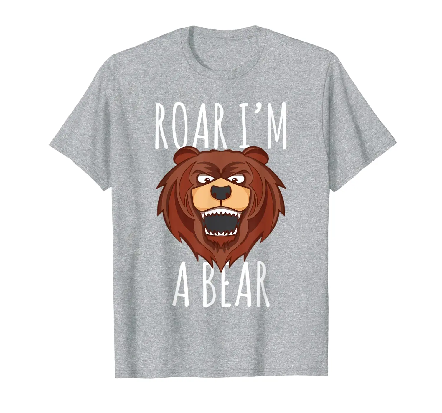 

Bear Head Lover Gift T Shirt Roar I'm A Bear