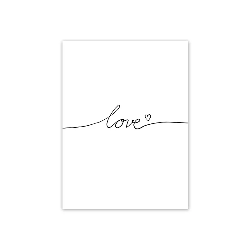 Nordic минималистское полотно Love Home семейная Цитата постер современное настенное