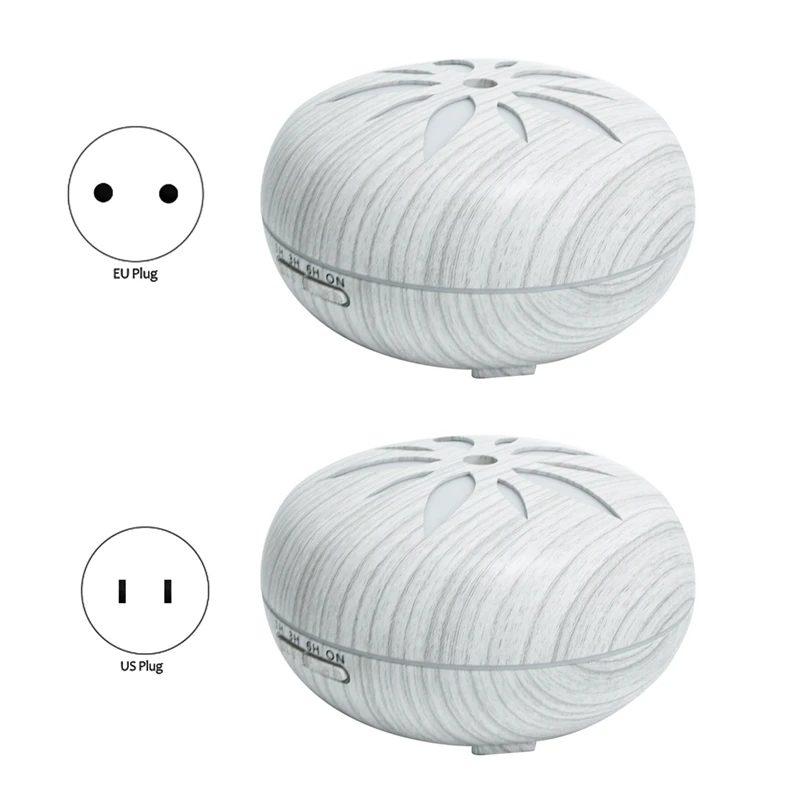 

Диффузор эфирного масла, увлажнитель холодного тумана с зернистой структурой древесины 500 мл, модель светодиодный светильник с дистанционн...