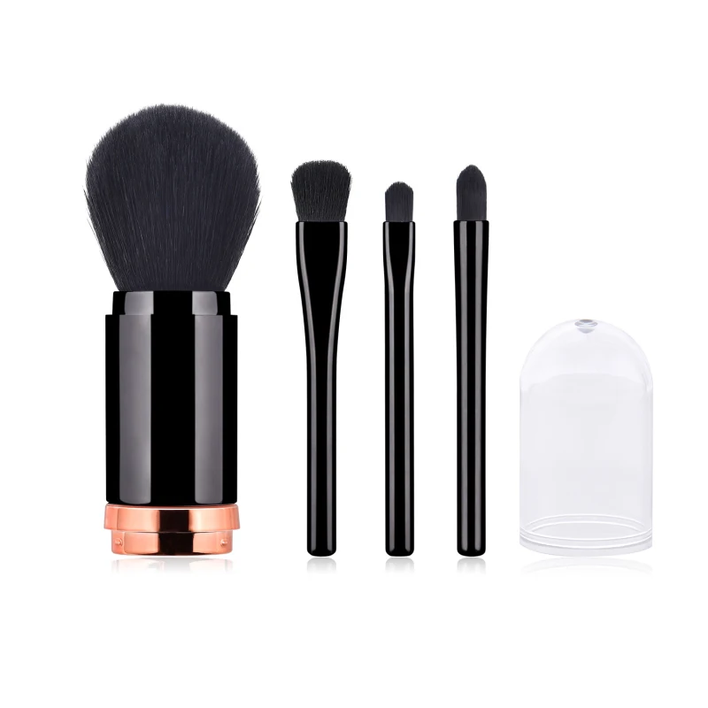 

Four-in-one Multifunctional Portable Makeup Brush Beauty Tool For Eyebrows Eyelashes And Eyes Makeup New 2021