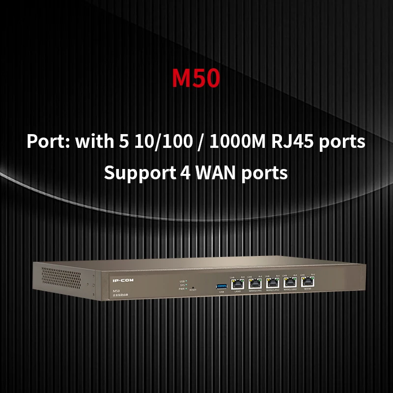 IP-COM M50 5 портов 10/100/1000 м авто-баланс Gigabyte корпоративный маршрутизатор управление AP