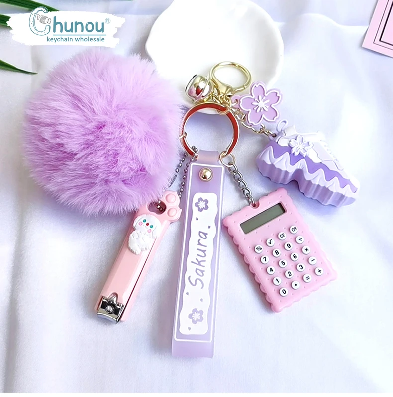 Personality Creative Plush Sneakers Pendant Keychain  Fashion Lady Bags Mobile Phone Charm Key Chain  Couple Gift Cute Keychain