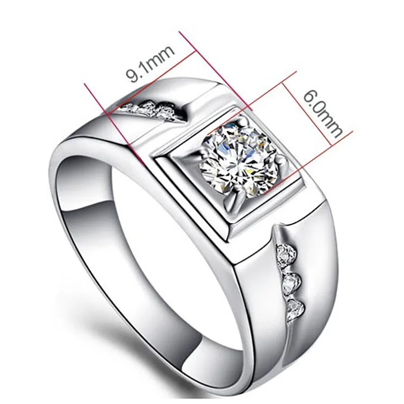 Роскошные обручальные кольца для мужчин белые медные крутые Модные мужские