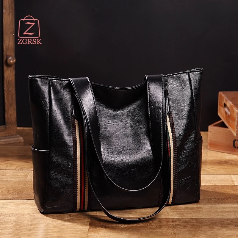 

Женская сумка из высококачественной ПУ кожи, новинка 2021, модная универсальная Вместительная женская сумка на плечо, сумки-тоуты, сумки для о...