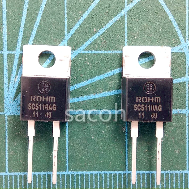 

New Original 10PCS/Lot SCS110AG SCS110AGC or SCS110AM or SCS110KG or SCS112AG TO-220 10A 600V SiC Schottky Barrier Diode