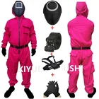 Красный костюм для косплея из игры кальмар