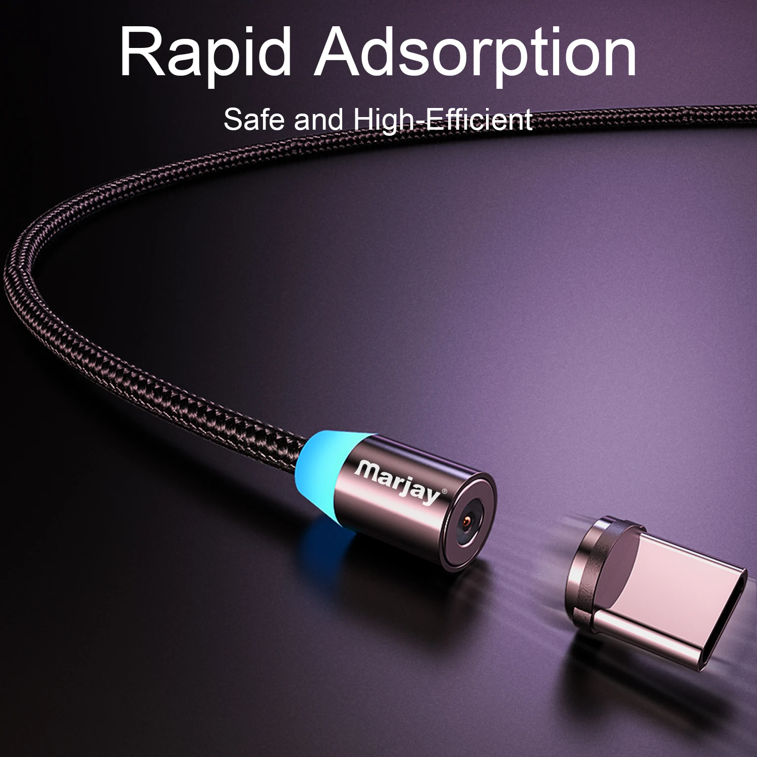 Marjay Магнитный кабель Micro usb type C кабель для iPhone samsung Android Быстрая зарядка магнит зарядное устройство мобильный телефон USB провод шнур
