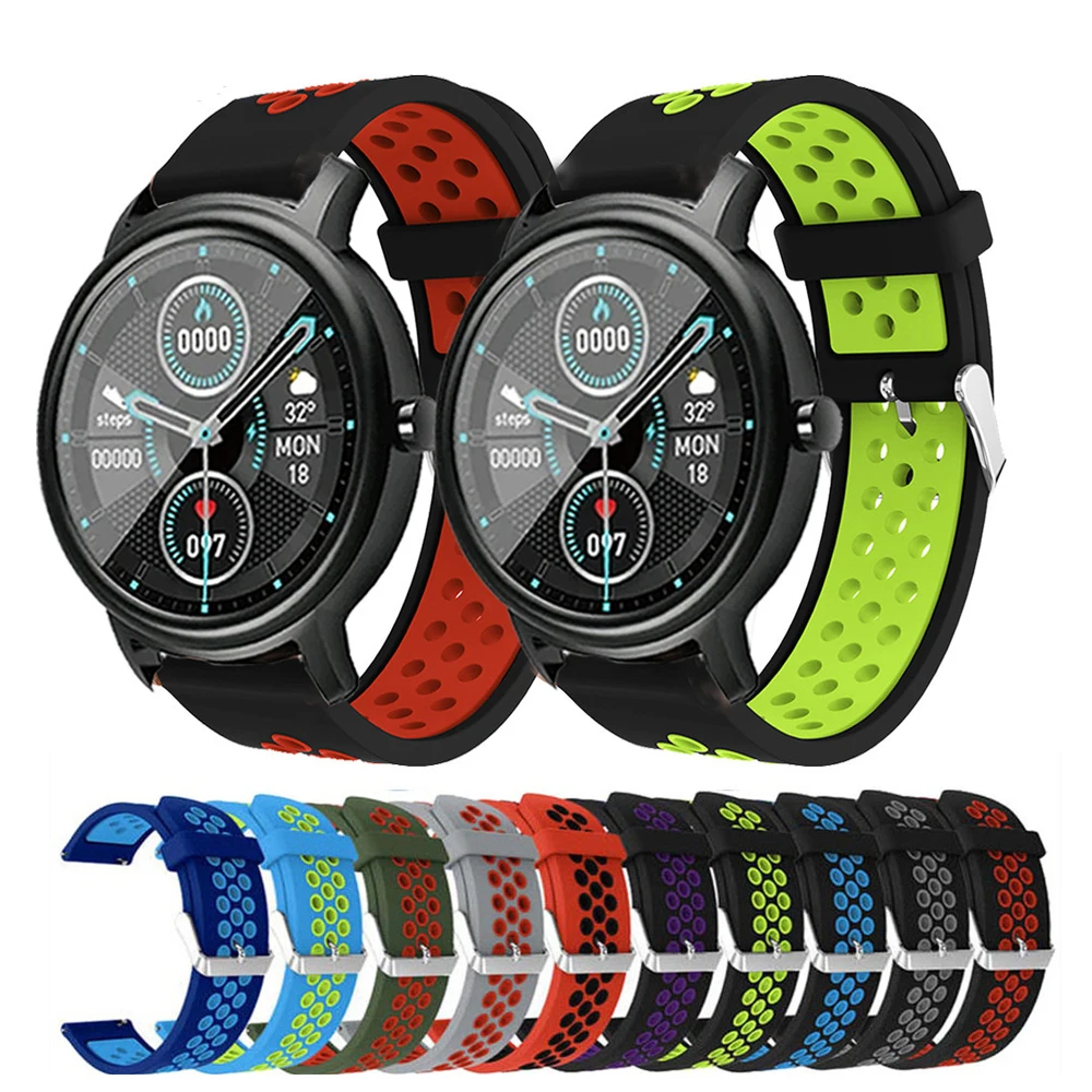 

20mm Silicone Watchband Bracelet For Xiaomi Mibro Air Strap Sport Replacement Wristband for Mibro Color correa Accessories