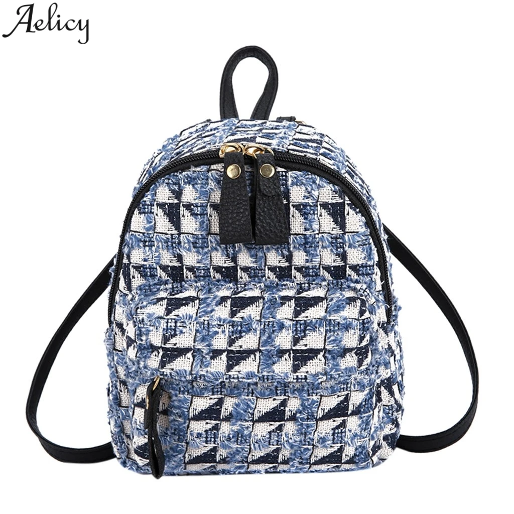 Сумка Aelicy Женская Повседневная модный однотонный простой холщовый ранец на