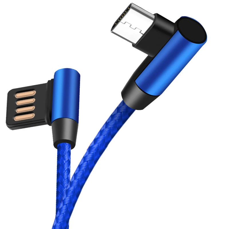 

3ft 1m 90 Degree Gaming Charging Cable for iPhone 6 7 8 Plus X XR XS 11 Pro Samsung LG Huawei Redmi Fast Charger USB Data Cables