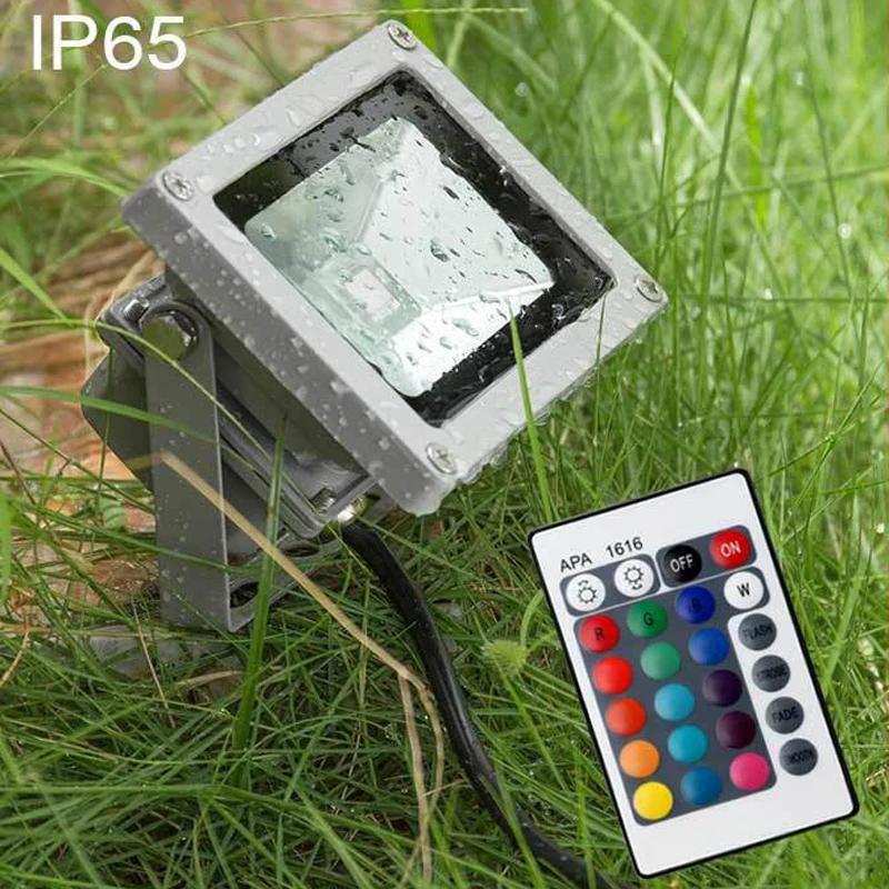 RGB Светодиодный прожектор 110 В 220 10 Вт/20 Вт/30 Вт уличсветильник водонепроницаемый