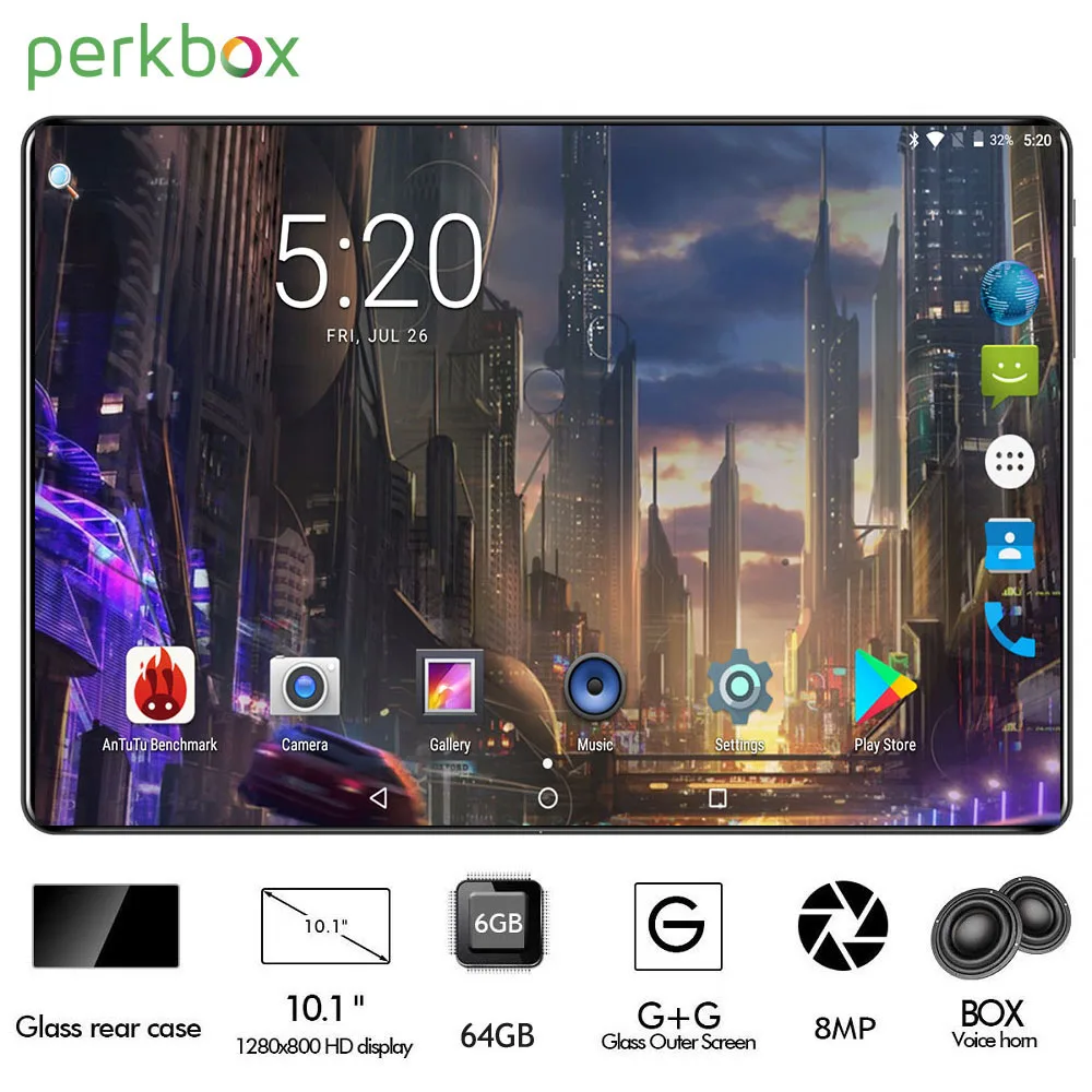 1280x800 Восьмиядерный процессор Google Android 9,0 10-дюймовый планшет 6 ГБ ОЗУ 64 Гб ПЗУ 1280x800 ips 4G FDD LTE 8MP wifi gps планшет 10