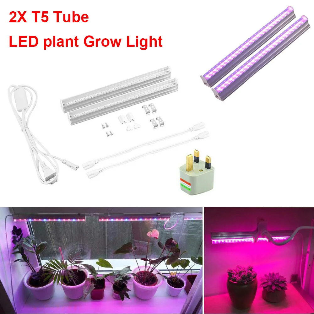 Светодиодный светильник для выращивания растений 2 шт. полный спектр