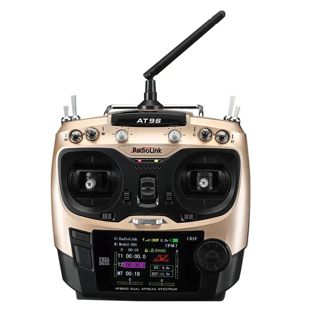 Радиоуправляемый контроллер Radiolink AT9S Pro TX 10/12CH T8S протоколы Crossfire с R12DSM RX 2 4G для