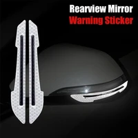 2pcs car reflective warning stickers rearview mirror paste safety warning protection auto body safety markers at night