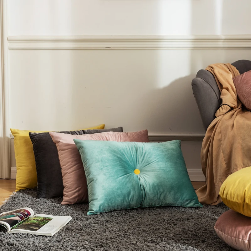 Домашний декор подушка диванная садовая Прямоугольная Бархатная индивидуальная