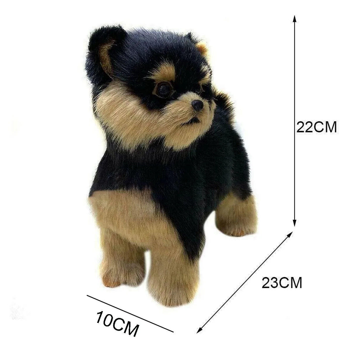 

Realistic Yorkie Dog Simulation Toy Dog Puppy Lifelike Stuffed Companion Toy Pet Dog Handcrafted Gift