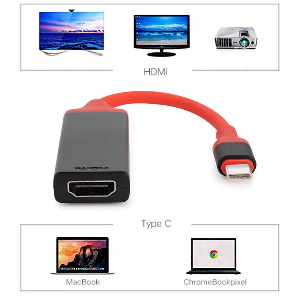 USB 3 1 type C к женскому HDMI HDTV 4K адаптер высокой четкости для S8/S8 + Plus/mate10 P20
