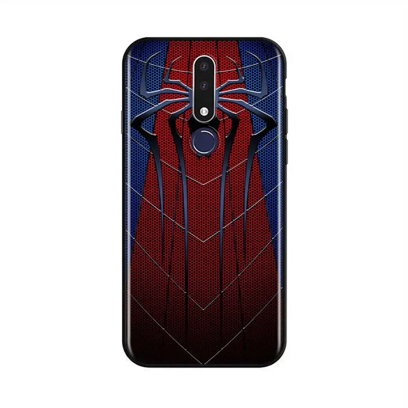 

Marvel Spider man logo for OPPO F5 F7 F9 F11 F15 R9S R15 R15X R17 RX17 K1 K3 K5 Pro Neo TPU Black Phone Case